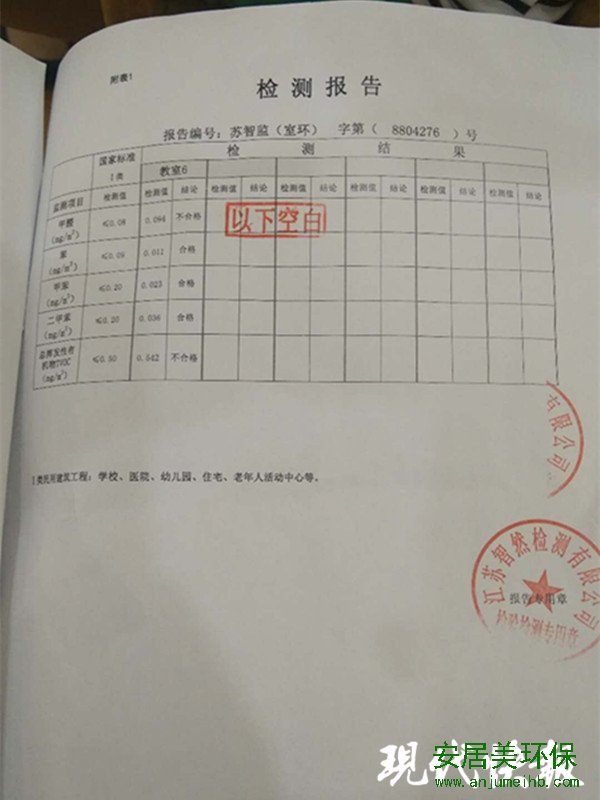 幼儿园装修后家长担心甲醛污染 2次检测结果却不同